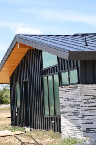 Cedar Ridge Beam Ceiling — custom home by Open Prairie (Build Process · Behind the build)