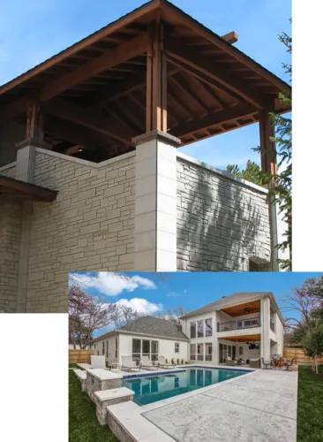 Exterior Pool Composite — custom home by Open Prairie (Other Builds · Selected work)