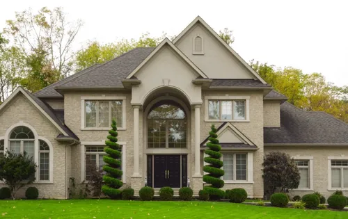 Exterior Two Story Gray — custom home by Open Prairie (Other Builds · Selected work)