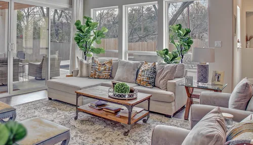 Living Room Glass Doors — custom home by Open Prairie (Other Builds · Selected work)