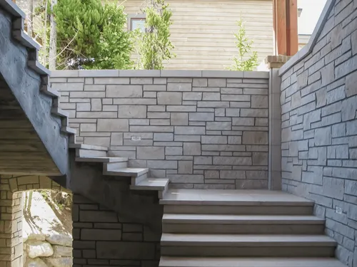 Outdoor Stone Stairs — custom home by Open Prairie (Other Builds · Selected work)