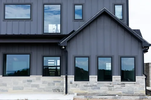 Exterior Side Windows — custom home by Open Prairie (The Barndominium · Graford)