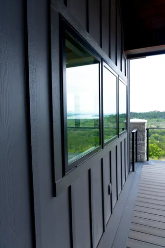 Upper Deck Window Detail — custom home by Open Prairie (The Barndominium · Graford)