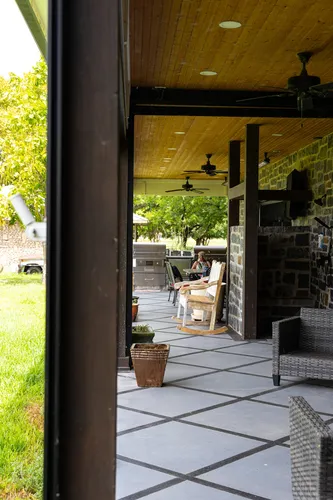 Covered Patio Overview — custom home by Open Prairie (The Lakehouse · Graford)