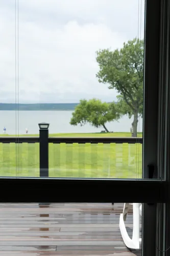 Lake View Window — custom home by Open Prairie (The Lakehouse · Graford)