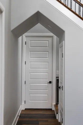 Under Stair Door Nook — custom home by Open Prairie (The Lakehouse · Graford)